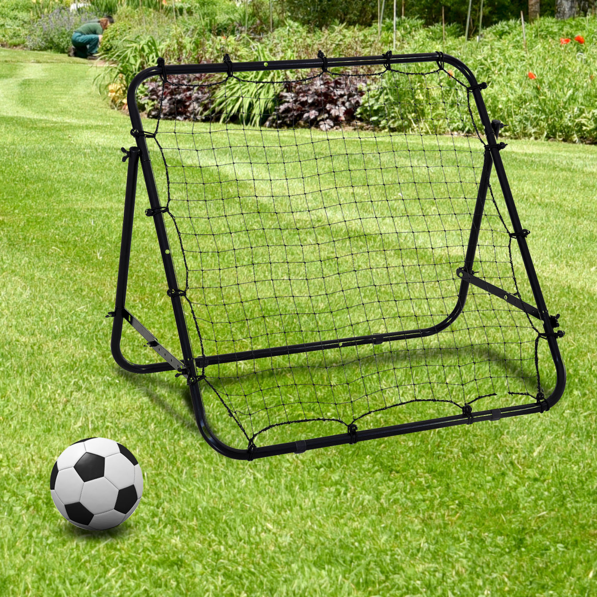 Rebounder Net Kids Adults Football Training Aid Practice Adjustable HOMCOM - Image 2
