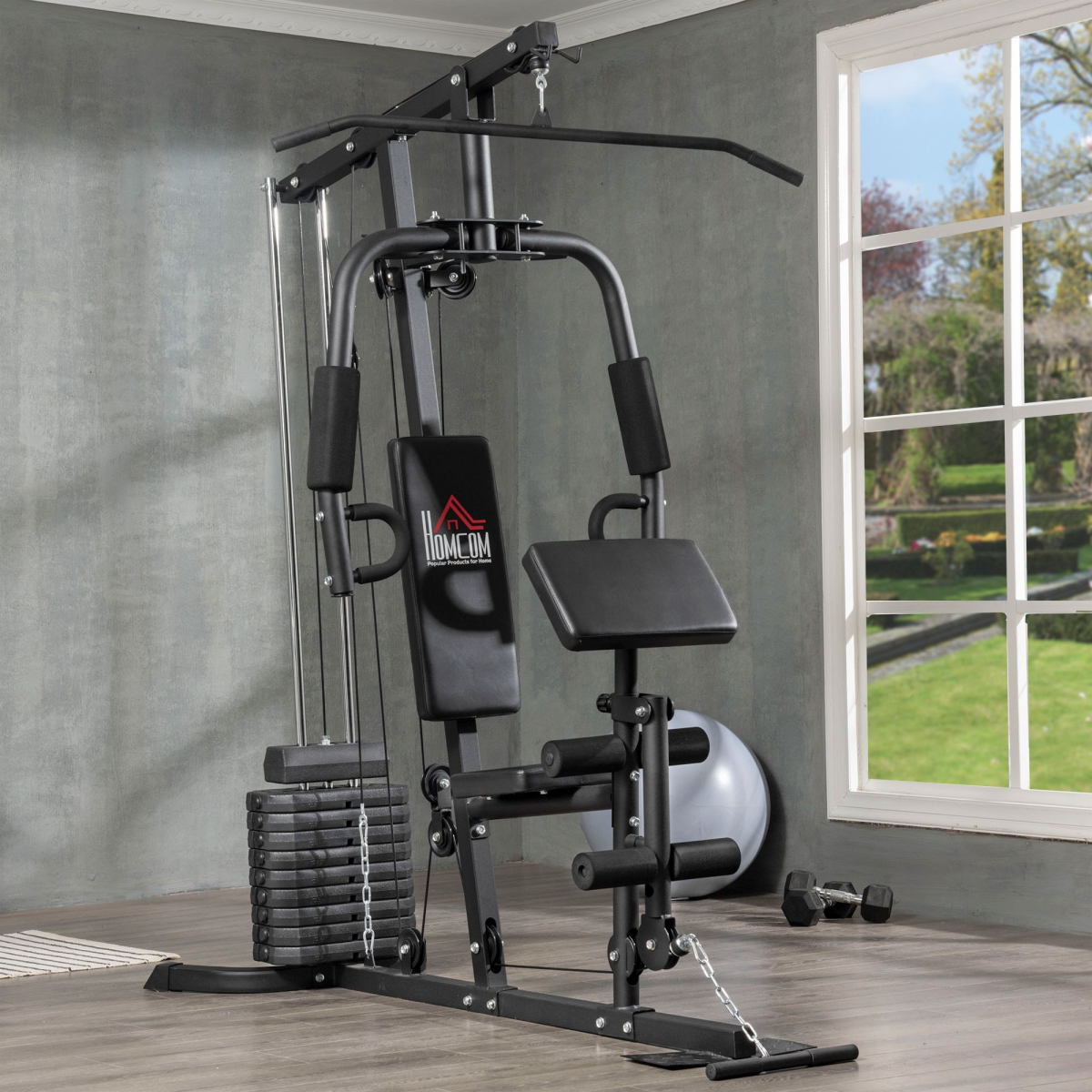 Multifunction Home Gym Machine with 45kg Weight Stack, for Full Body Workout - Image 2