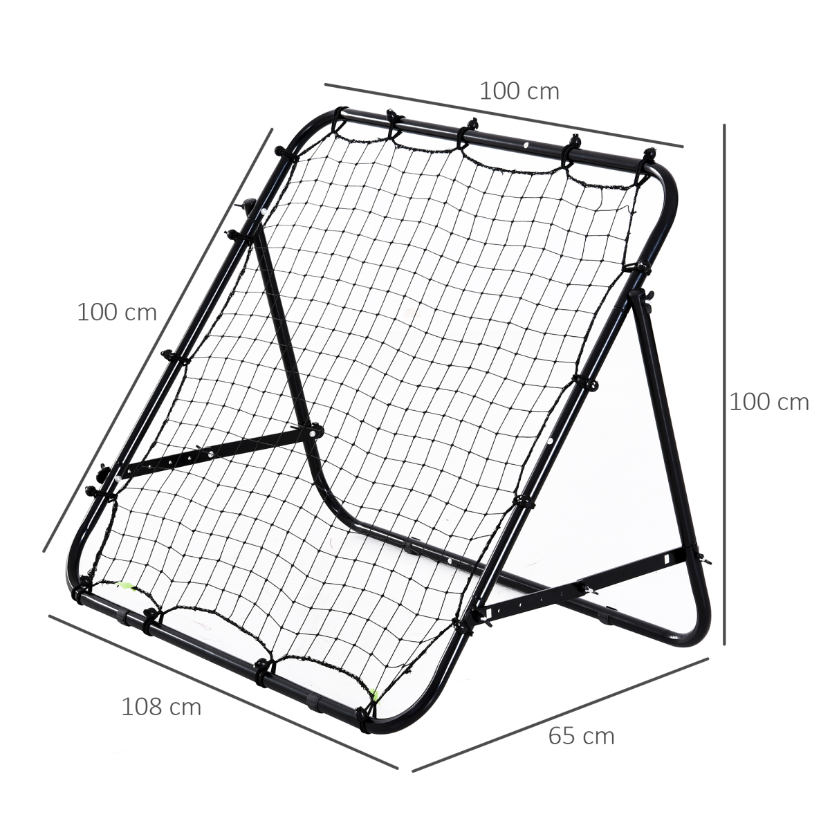 Rebounder Net Kids Adults Football Training Aid Practice Adjustable HOMCOM - Image 3