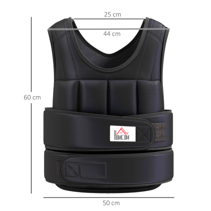 20KGS Adjustable Weight Vest Running Gym Training Weight Loss HOMCOM