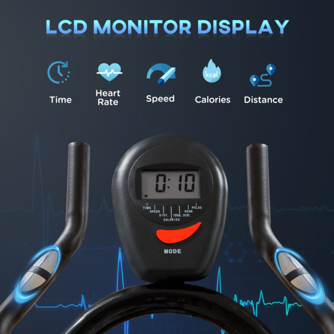 8kg Flywheel Stationary Indoor Exercise Bike Cycling Cardio Workout Bike