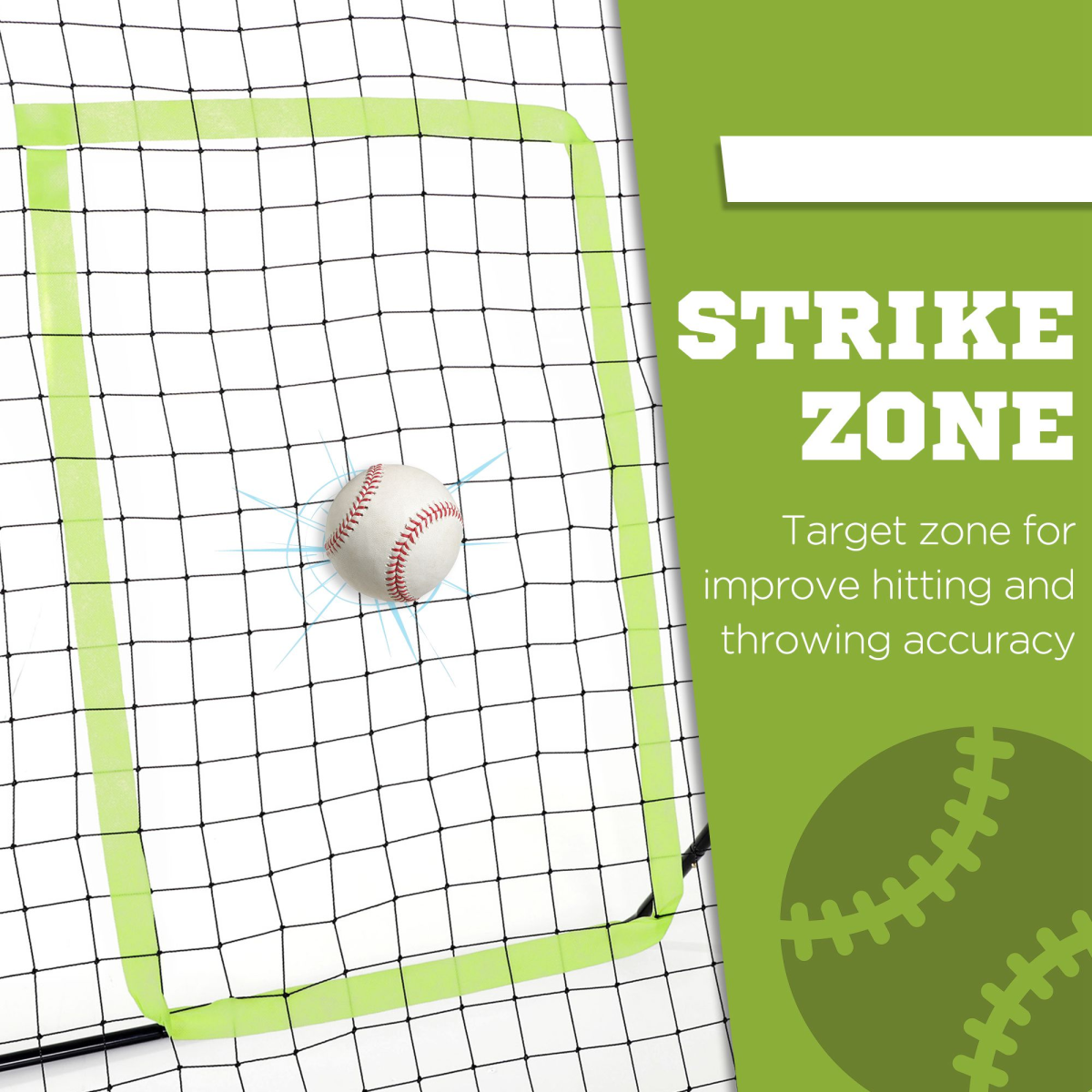 Rebounder Net Aid Multi-Sports Goal Play Teens Adults Baseball Softball Training - Image 4