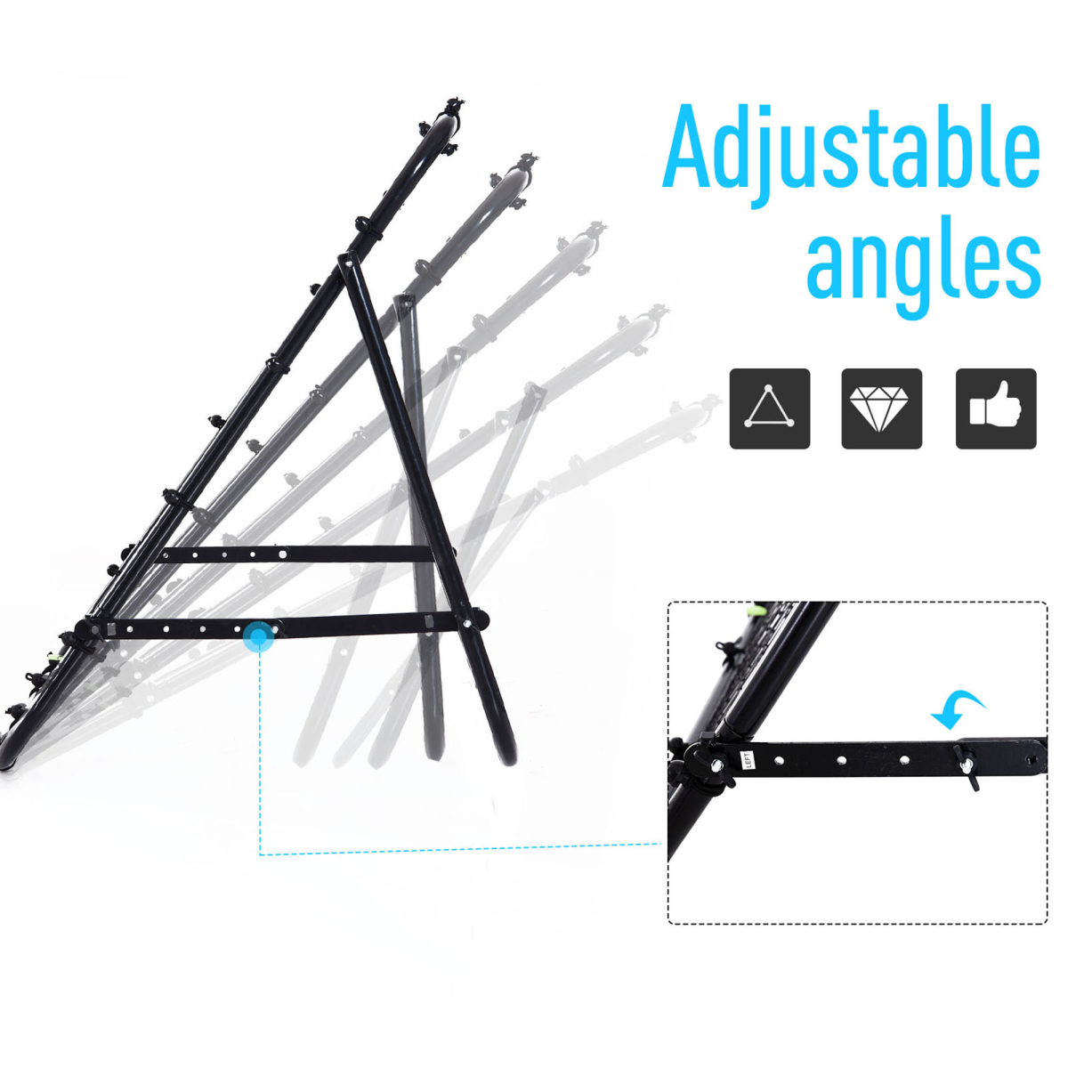 Rebounder Net Kids Adults Football Training Aid Practice Adjustable HOMCOM - Image 4