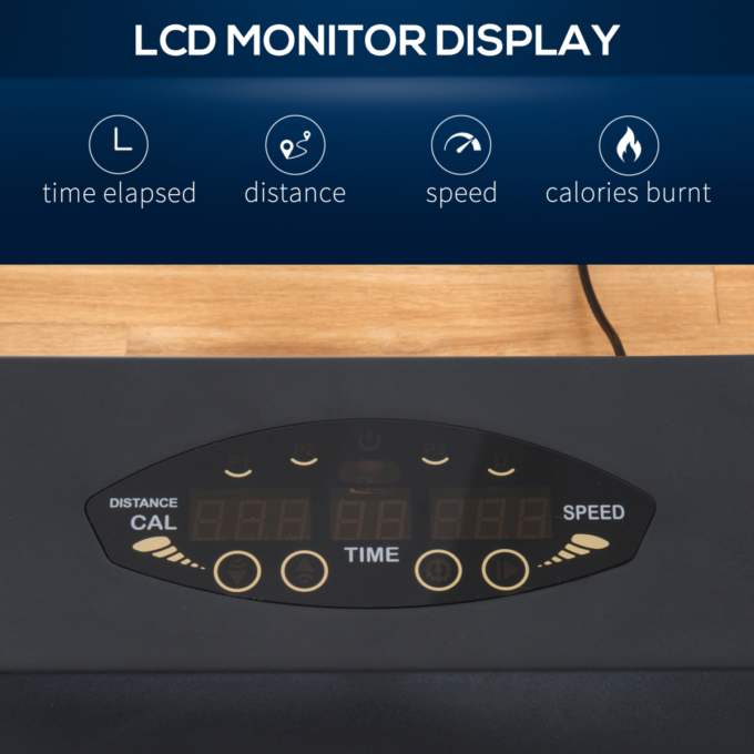 HOMCOM 1-6 km/h Folding Motorised Treadmill Walking w/ Remote Control