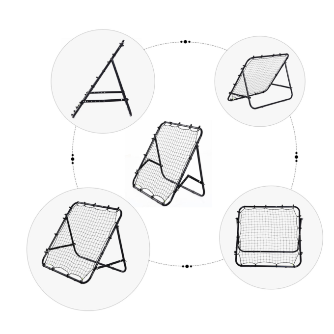 Rebounder Net Kids Adults Football Training Aid Practice Adjustable HOMCOM