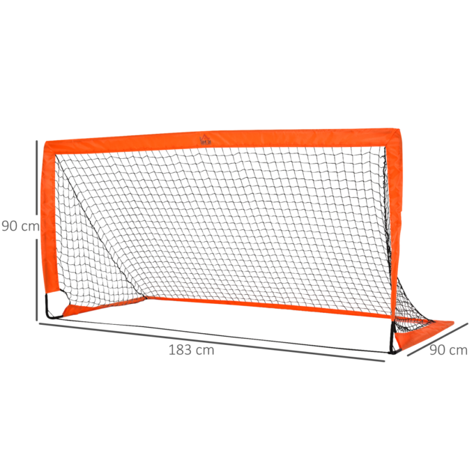 HOMCOM Football Goal Folding Outdoor with All Weather Net 6'x3'