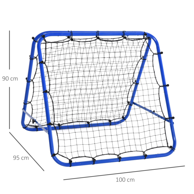 HOMCOM Rebounder Net Football Target Goal with Adjustable Angles