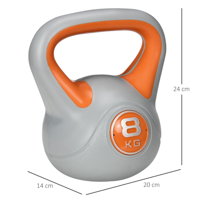 SPORTNOW 8kg Kettle Bell with Handle for Home Gym