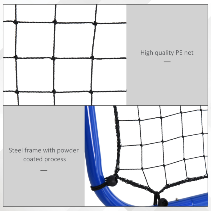 HOMCOM Rebounder Net Football Target Goal with Adjustable Angles