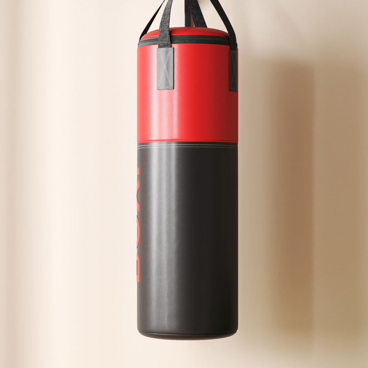 SPORTNOW Unfilled Punch Bag with Boxing Gloves and Wall Mounted Bracket - Image 7