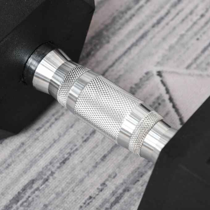 20KG Single Rubber Hex Dumbbell Portable Hand Weights Dumbbell Home Gym HOMCOM