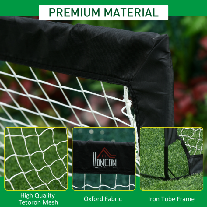 Football Goal Folding Outdoor with All Weather Net Kids Adults 6'x3' HOMCOM