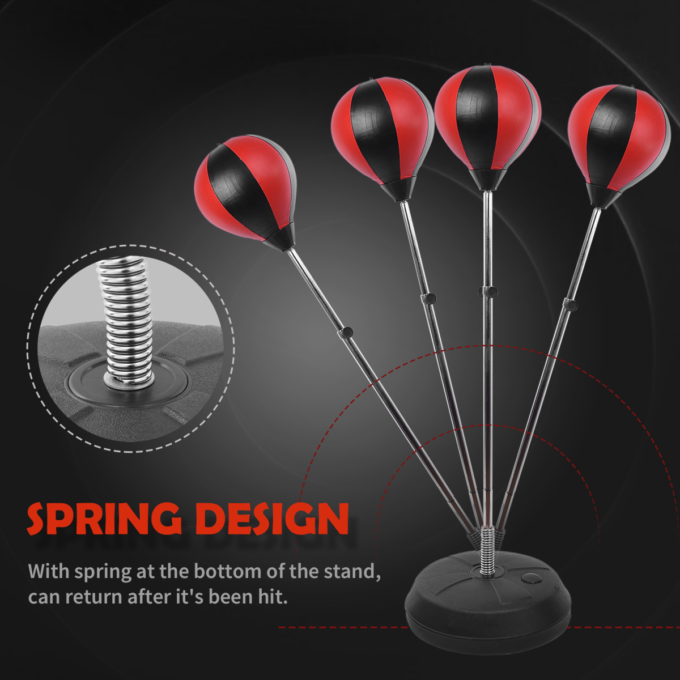 Adjust Kids Training Boxing Punching Ball Bag Boxing Punching w/ Gloves HOMCOM