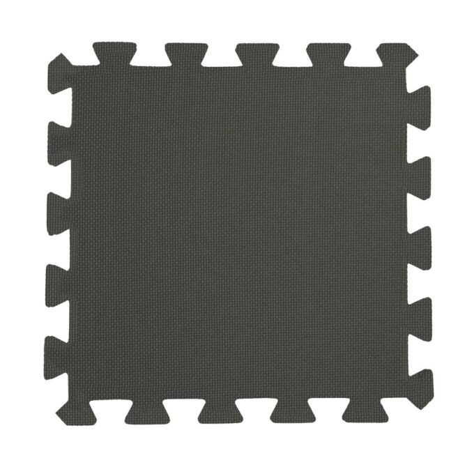 10PC Grey Interlocking Foam Mats 30x30cm
