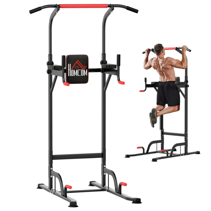 Power Tower Station Pull Up Bar for Home Gym Workout Equipment HOMCOM