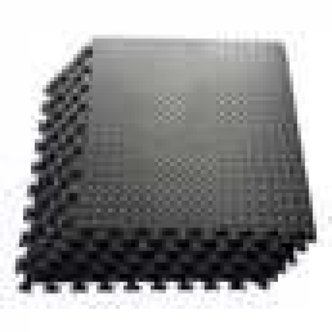 4 Packs LEAF Pattern Foam Mat 60X60- BLACK