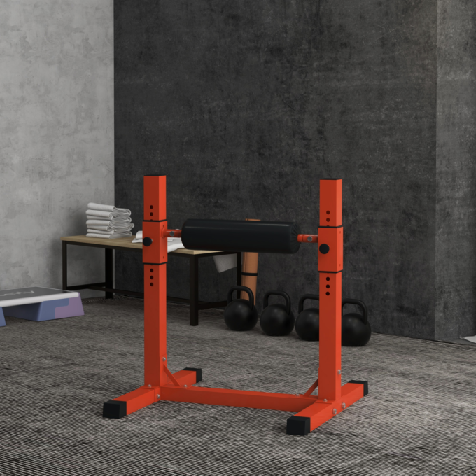 SPORTNOW Bulgarian Split Squat Stand, 12-Level Leg Training Machine