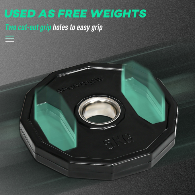 SPORTNOW Olympic Weight Plates Set with 2"/5cm Holes for Home Gym