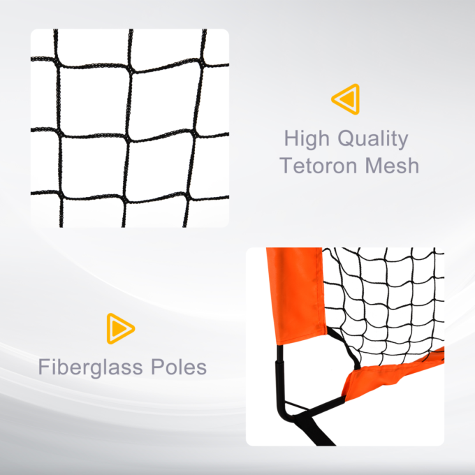 HOMCOM Football Goal Folding Outdoor with All Weather Net 6'x3'