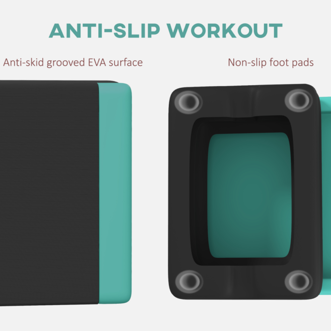 SPORTNOW Aerobic Step, 10.5/15.5/20.5cm Exercise Stepper for Home