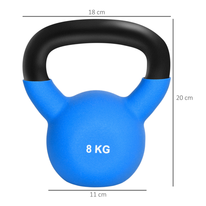 HOMCOM 8KG Kettlebell with Soft Body and Non-Slip Handle
