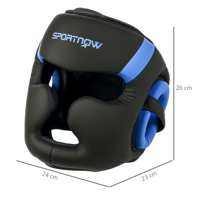 SPORTNOW Boxing Headguard w/ Adjustable Strap for Sparring Kickboxing
