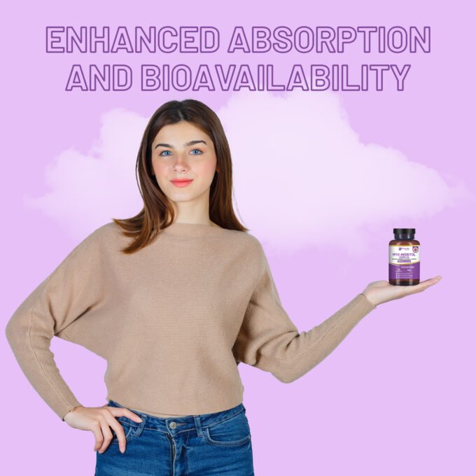 Myo-Inositol Complex 120 Vegan Tablets 7000mg per serving with Black Maca Root