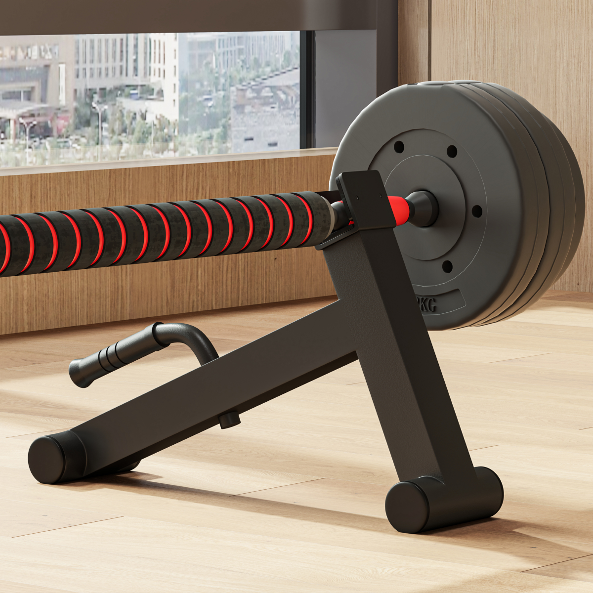Deadlift Barbell Jack with Non-Slip Handle for Loading, Unloading Barbell Plates - Image 2