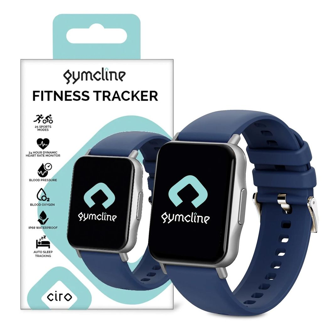 Gymcline Ciro Fitness Tracker w/ 25 Sports Modes & IP68 Water Protection, Navy - Image 4