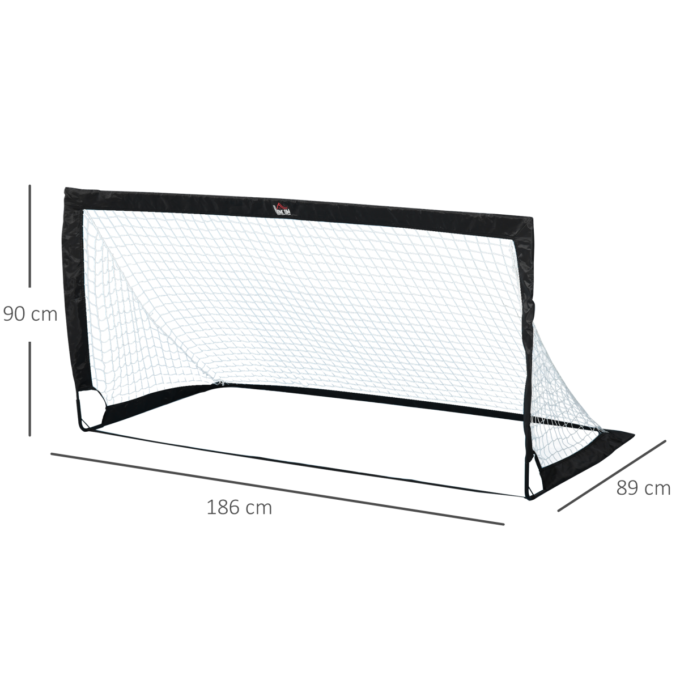 Football Goal Folding Outdoor with All Weather Net Kids Adults 6'x3' HOMCOM