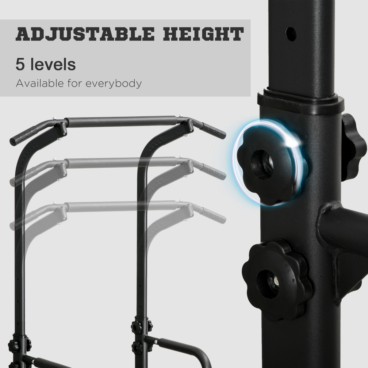 Power Tower Dip Station Pull Up Bar Multi-Function Push Up Equipment Home Gym - Image 5