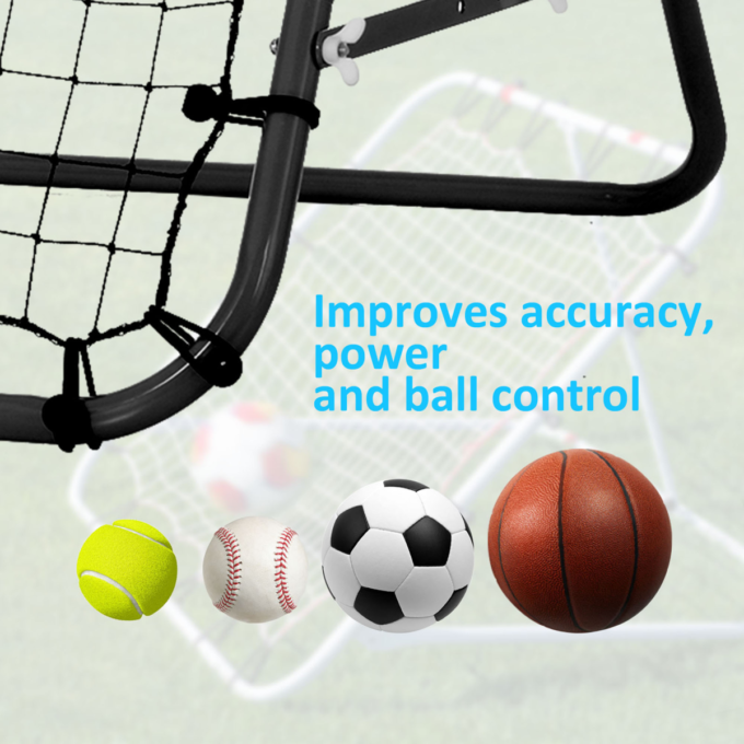 Rebounder Net Kids Adults Football Training Aid Practice Adjustable HOMCOM
