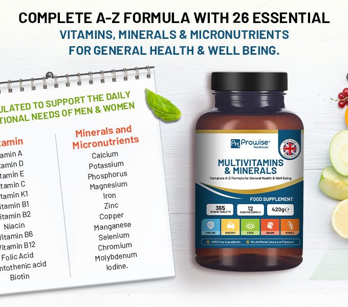 A-Z Multivitamins & Minerals - 365 Vegan Multivitamin Tablets